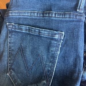 Mother High Waisted Looker Blue Jeans